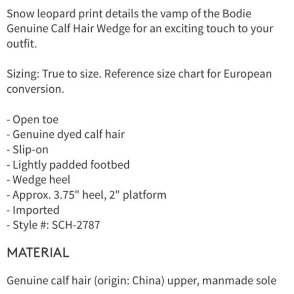 Joie | ‘Bodie’ Calf Hair‎ Wedge Sandal NWT! - Picture 6 of 6